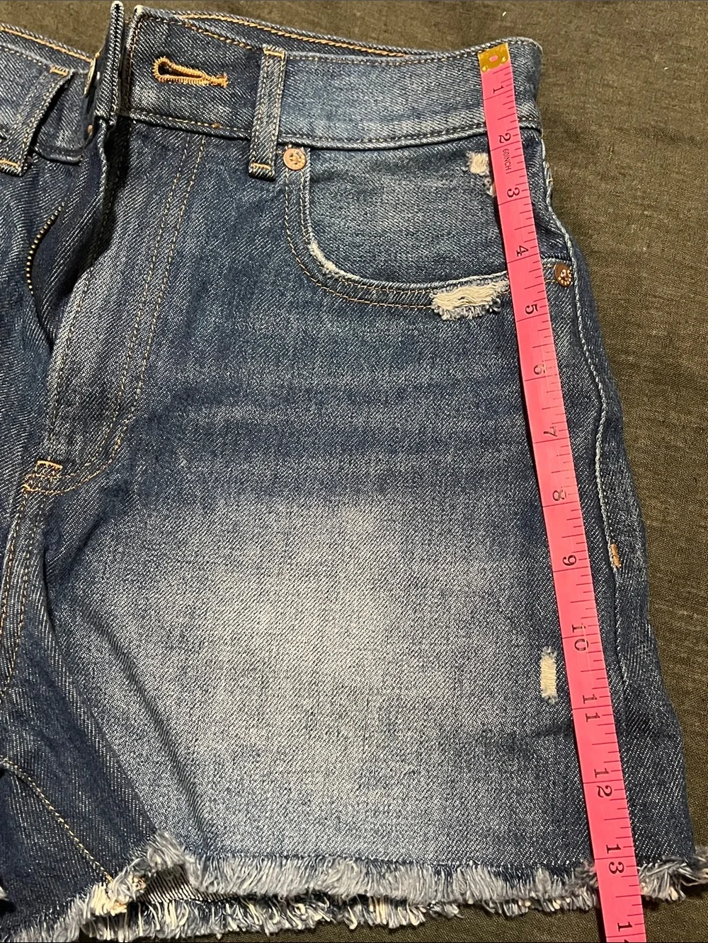 Express denim mom shorts